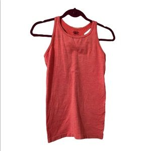 Athleta Workout Tank Top Pink Ribbed Razorback